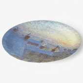 Sonnenaufgang über den Rooftops (von Eugène Jansso Pappteller (Schrägansicht)