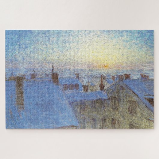 Sonnenaufgang über den Rooftops (von Eugène Jansso Puzzle (Horizontal)