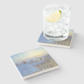 Sonnenaufgang über den Rooftops (von Eugène Jansso Steinuntersetzer (Seitenansicht)