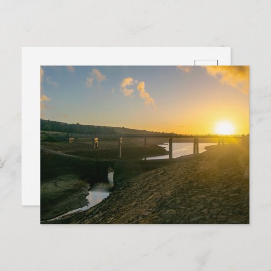 Sonnenaufgang über der Brücke der Bäder - exponier Postkarte (Vorne/Hinten)