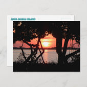 Sonnenaufgang über der Bucht Postkarte (Vorne/Hinten)