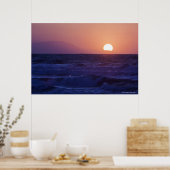 Sonnenaufgang über der Bucht von Malaga Poster (Küche)