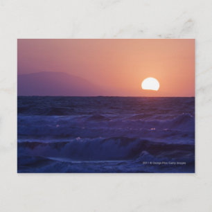 Sonnenaufgang über der Bucht von Malaga Postkarte