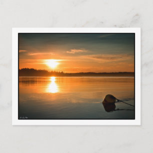 Sonnenaufgang über der Bucht von Passamaquoddy. Po Postkarte