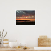 Sonnenaufgang über der Küstenlinie Maine Poster (Küche)