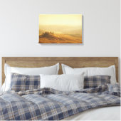 Sonnenaufgang über der Landschaft der Toskana Lein Leinwanddruck (Insitu (Schlafzimmer))