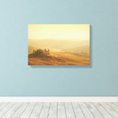 Sonnenaufgang über der Landschaft der Toskana Lein Leinwanddruck (Insitu (Holzboden))