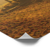 Sonnenaufgang über der Landschaft der Toskana Post Poster (Ecke)