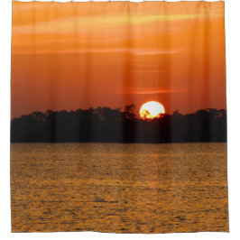 Sonnenaufgang über der Perdido Bay Duschvorhang