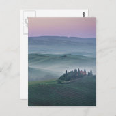 Sonnenaufgang über der vertikalen Karte der Toskan (Vorne/Hinten)