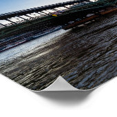 Sonnenaufgang über die Brücke Bir-Hakeim im Winter Poster (Ecke)