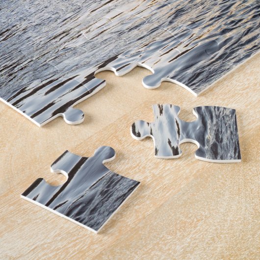 Sonnenaufgang über die Brücke Bir-Hakeim im Winter Puzzle (Seite)