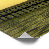 Sonnenaufgang über Dock Poster (Ecke)