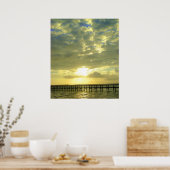 Sonnenaufgang über Dock Poster (Küche)