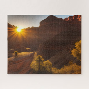 Sonnenaufgang über einem Canyon Jigsaw-Puzzle Puzzle