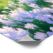 Sonnenaufgang über einem Tal der weißen Blume Poster (Ecke)