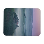 Sonnenaufgang über einem vertikalen Magneten der T Magnet (Horizontal)