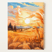 Sonnenaufgang über einem Weizenfeld Planer (Rückseite)