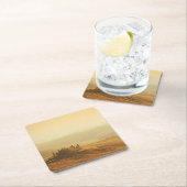 Sonnenaufgang über einer Landschaft in Rechteckiger Pappuntersetzer (Vor Ort)