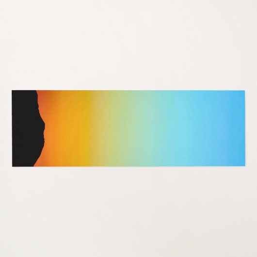 Sonnenaufgang über einer Ranch Yogamatte (Rückseite (Horizontal))