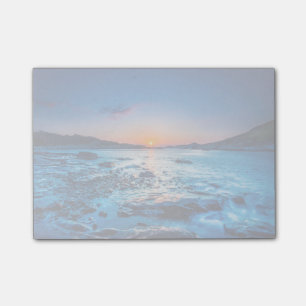 Sonnenaufgang über Horizont an der Küste bei Son Post-it Klebezettel