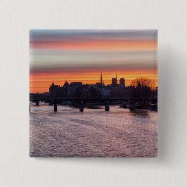 Sonnenaufgang über Ile de la Cite und Notre Dame - Button