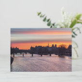 Sonnenaufgang über Ile de la Cite und Notre Dame - Einladung (Stehend Vorderseite)