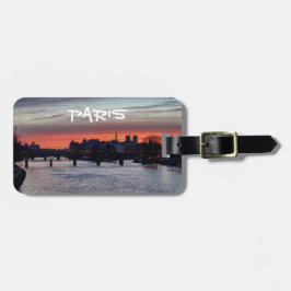 Sonnenaufgang über Ile de la Cite und Notre Dame - Gepäckanhänger