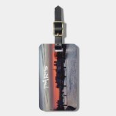 Sonnenaufgang über Ile de la Cite und Notre Dame - Gepäckanhänger (Vorderseite vertikal)