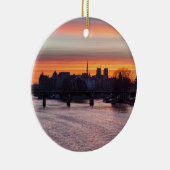 Sonnenaufgang über Ile de la Cite und Notre Dame - Keramik Ornament (Rechts)
