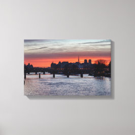 Sonnenaufgang über Ile de la Cite und Notre Dame - Leinwanddruck