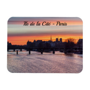 Sonnenaufgang über Ile de la Cite und Notre Dame - Magnet