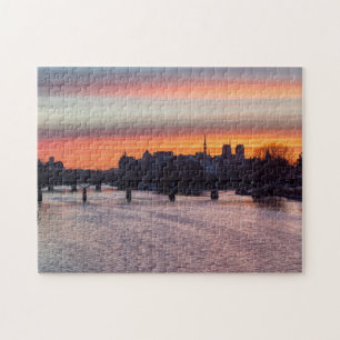 Sonnenaufgang über Ile de la Cite und Notre Dame - Puzzle
