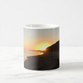 Sonnenaufgang über Long Island Sound Kaffeetasse (Mittel)