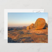 Sonnenaufgang über Matobo Hills Postkarte (Vorne/Hinten)