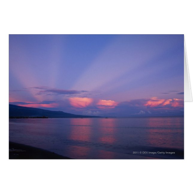 Sonnenaufgang über Meer (Vorderseite (Horizontal))