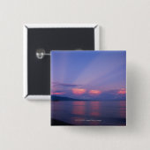 Sonnenaufgang über Meer Button (Vorne & Hinten)