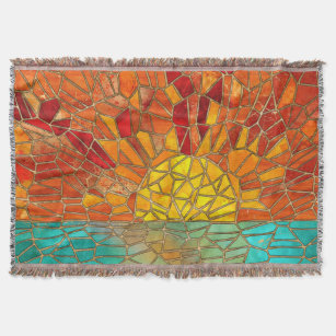 Sonnenaufgang über Meeresmosaikkunst Decke
