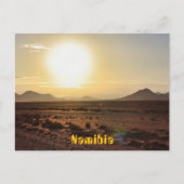 Sonnenaufgang über Namib-Wüste-Postkarte Postkarte (Vorderseite)