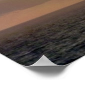 Sonnenaufgang über Ozean II Poster (Ecke)