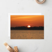 Sonnenaufgang über Perdido Bay Mitteilungskarte (Vorderseite/Rückseite Beispiel)