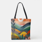 Sonnenaufgang über Rolling Hills Tasche (Rückseite)