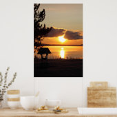 Sonnenaufgang über Saint Agathe Poster (Küche)