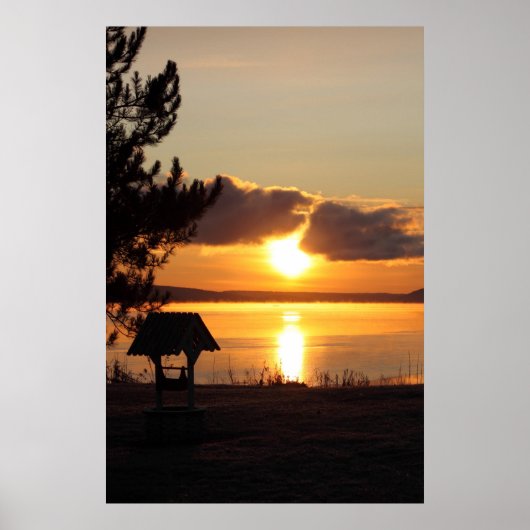 Sonnenaufgang über Saint Agathe Poster (Vorne)