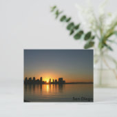Sonnenaufgang über San Diego Postkarte (Stehend Vorderseite)