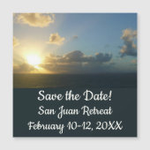 Sonnenaufgang über San Juan II Puerto Rico Magnetkarte (Vorderseite)