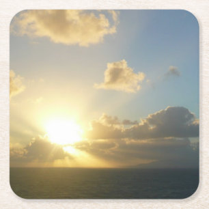 Sonnenaufgang über San Juan II Puerto Rico Rechteckiger Pappuntersetzer