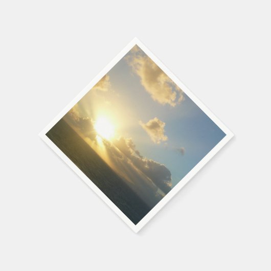 Sonnenaufgang über San Juan II Puerto Rico Serviette (Ecke)