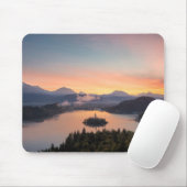 Sonnenaufgang über See blutete mousepad (Mit Mouse)