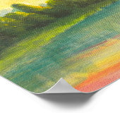 Sonnenaufgang über See Poster (Ecke)